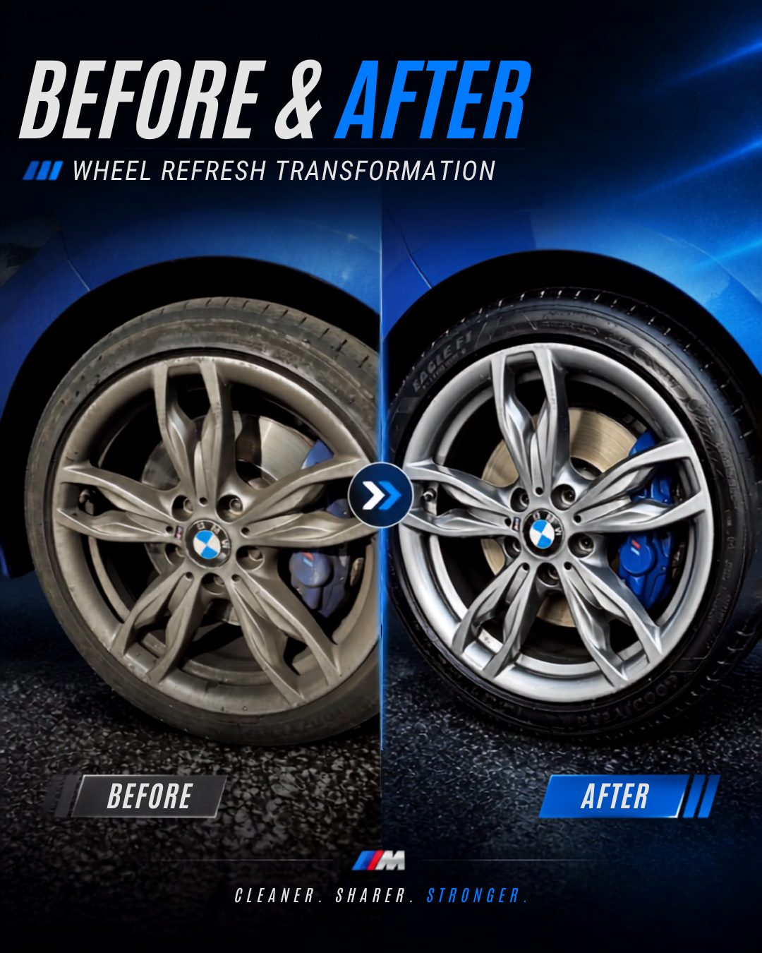 Wheels Before and After